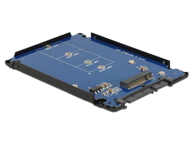 Delock 2,5 '' Converter SATA 22 Pins> M.2 NGFF kotelolla hinta ja tiedot | Komponenttien lisätarvikkeet | hobbyhall.fi