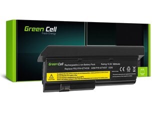 Green Cell Laptop Battery for IBM Lenovo ThinkPad X200 X201 X201i hinta ja tiedot | Kannettavien tietokoneiden akut | hobbyhall.fi