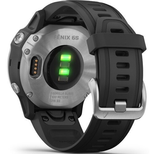 Garmin fēnix 6s GPS-urheilukello , hopea/musta : 010-02159-01 hinta ja tiedot | Älykellot | hobbyhall.fi