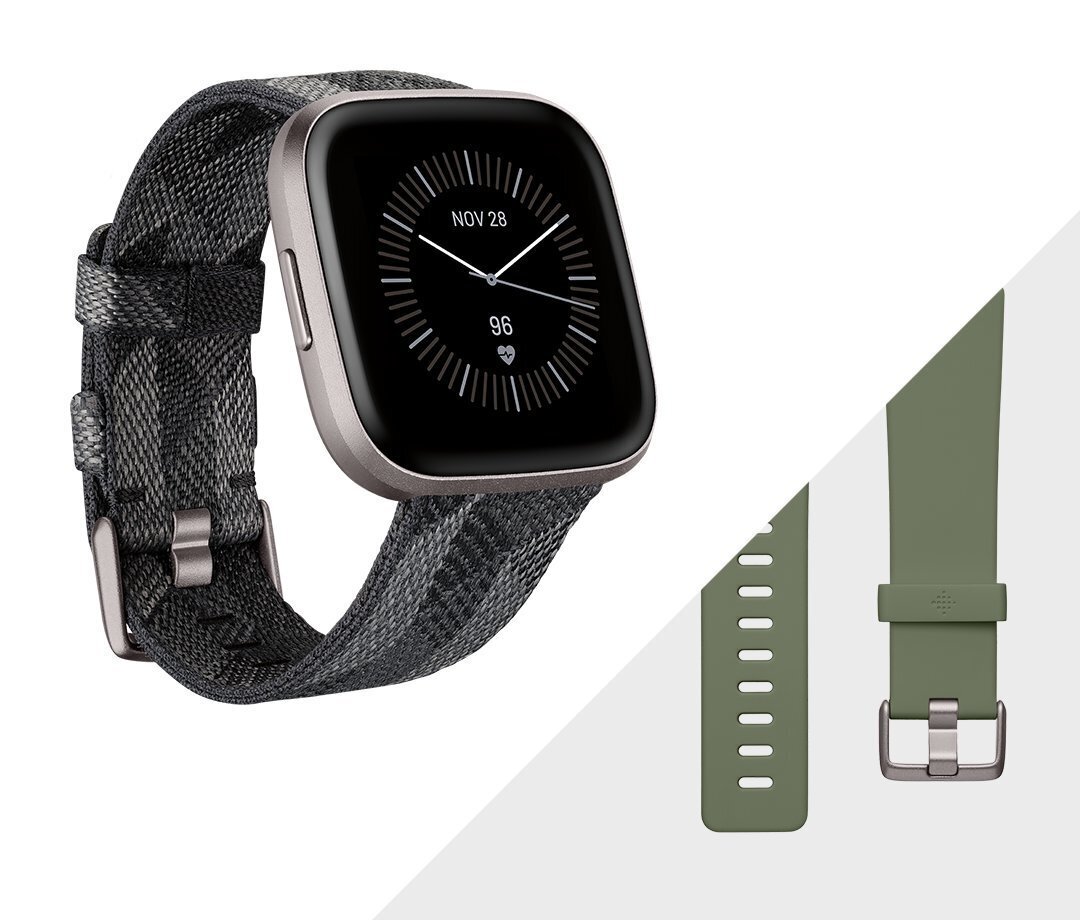 Fitbit -älykello Versa 2 Special Edition, harmaa, FB507GYGY hinta ja tiedot | Älykellot | hobbyhall.fi