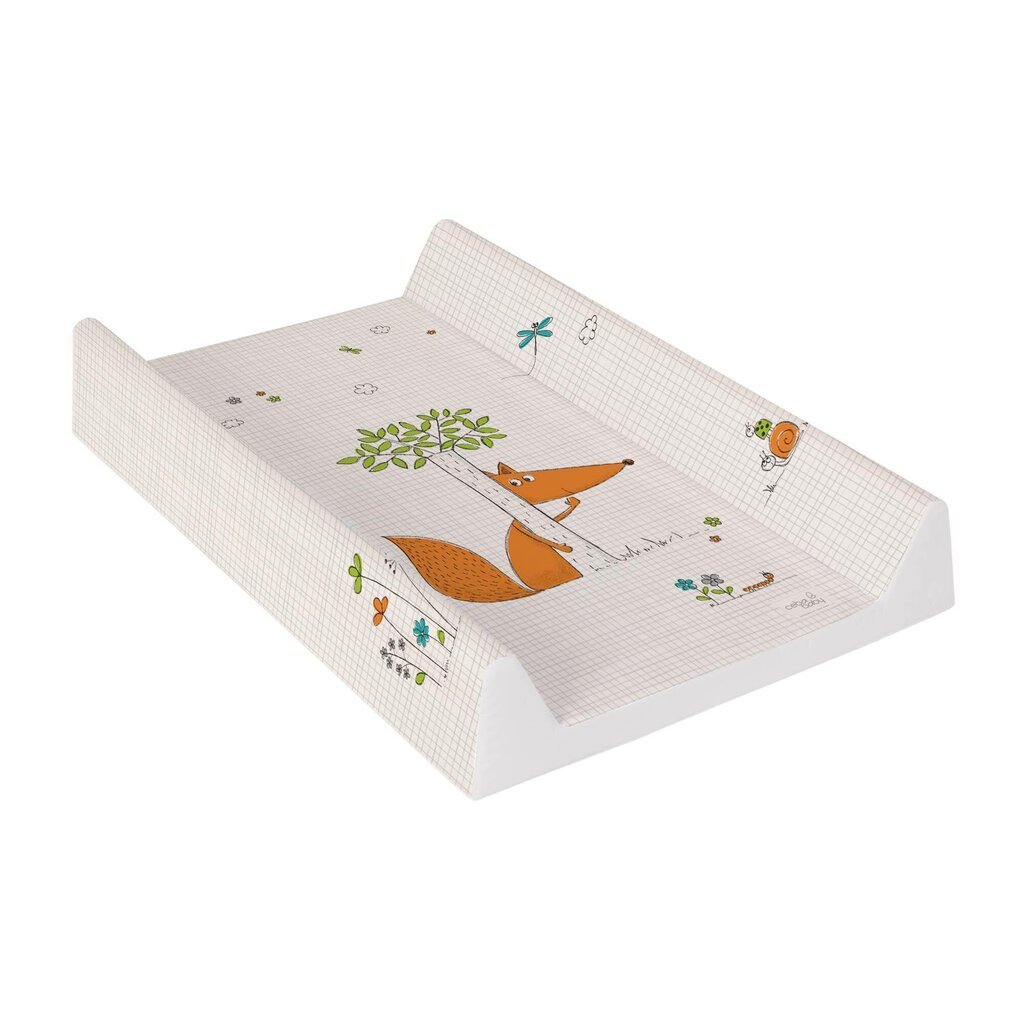 CebaBaby hoitoalusta Comfort Fox - pitkä, kiinteä pohja (80 cm) W-212-059-170 hinta ja tiedot | Vauvan hoitoalustat ja tekstiilit | hobbyhall.fi