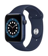 Apple Watch Series 6 GPS (44mm) - M00J3, Deep Navy Blue hinta ja tiedot | Älykellot | hobbyhall.fi