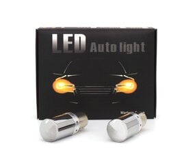 PY21W LED-lamppu 2x, BAU15S 12-24V Canbus, oranssi, Premium 2 kpl. hinta ja tiedot | Polttimot | hobbyhall.fi