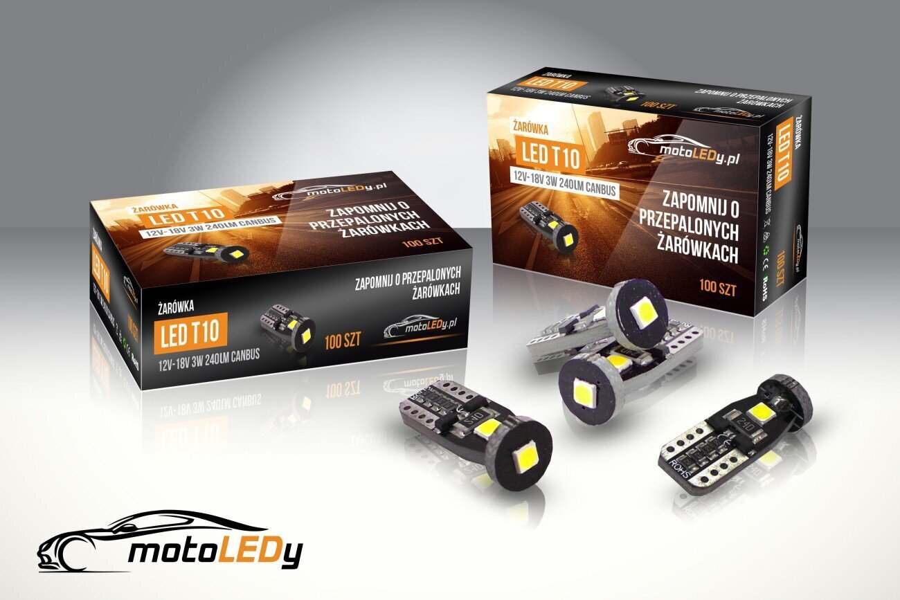 W5W LED-lamppu T10 12V-18V canbus, 240lm 1 kpl. hinta ja tiedot | Polttimot | hobbyhall.fi