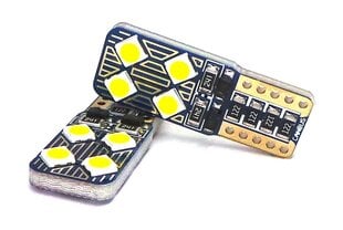 W5W LED prin T10 12V-18V canbus, 450lm, 1 kpl. hinta ja tiedot | Polttimot | hobbyhall.fi