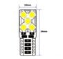 W5W LED prin T10 12V-18V canbus 500lm, 1 kpl. hinta ja tiedot | Polttimot | hobbyhall.fi