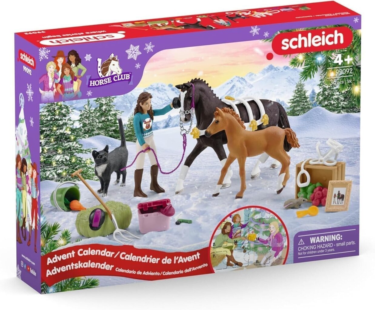 Joulukalenteri Schleich Horse Club hinta ja tiedot | Poikien lelut | hobbyhall.fi