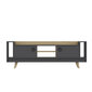 TV-taso Tyler - Anthracite, Oak hinta ja tiedot | TV-tasot | hobbyhall.fi