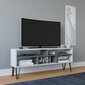 TV-taso Ebuda - White, Anthracite hinta ja tiedot | TV-tasot | hobbyhall.fi