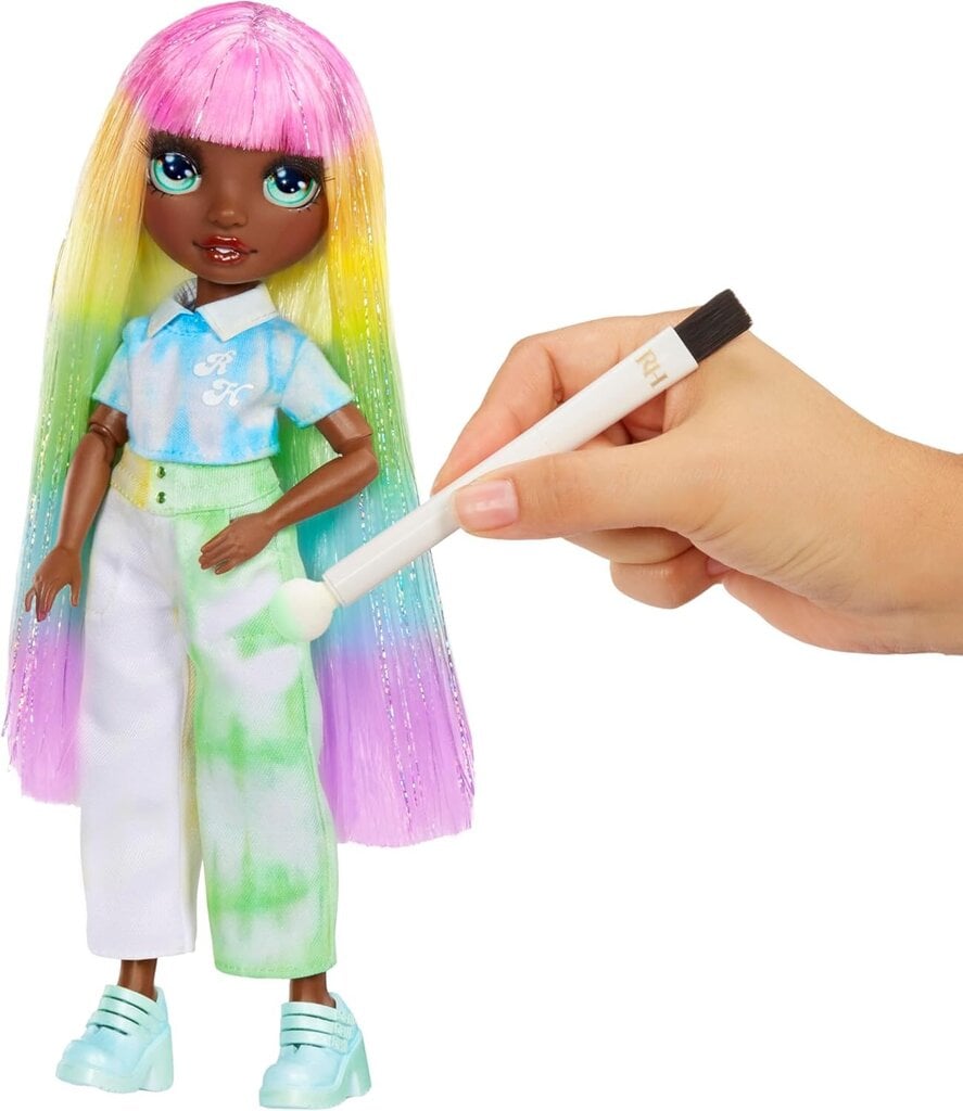 Doll Rainbow High Watercolour & Create DIY Modepuppe, sarja 2 hinta ja tiedot | Tyttöjen lelut | hobbyhall.fi