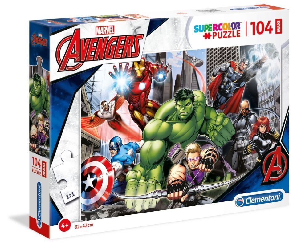 Clementoni palapeli 104 osaa - Avengers hinta ja tiedot | Palapelit | hobbyhall.fi