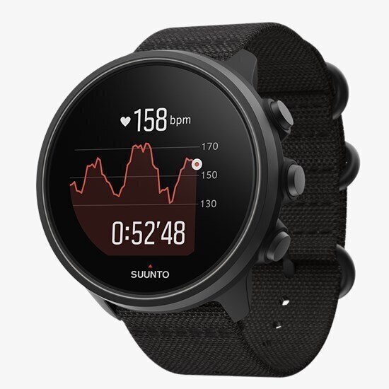 Suunto 9 Baro multisport GPS urheilukello, Charcoal Black Titanium, SS050564000 hinta ja tiedot | Älykellot | hobbyhall.fi