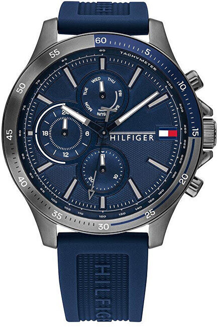 Miesten kello Tommy Hilfiger 1791721 Bank, sininen hinta ja tiedot | Miesten kellot | hobbyhall.fi