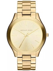 Naisten kello Michael Kors MK3179 - Slim Runway, kultainen hinta ja tiedot | Naisten kellot | hobbyhall.fi