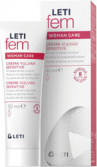 intiimihygieniavoide leti fem womn care vulvar cream sensitive 30ml hinta ja tiedot | Intiimipesutuotteet | hobbyhall.fi