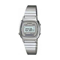 Naisten kello Casio LA670WA-7D laatikolla, hopea hinta ja tiedot | Naisten kellot | hobbyhall.fi