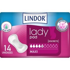 lindor lady pad maxi, 14 kpl. hinta ja tiedot | Tamponit ja terveyssiteet | hobbyhall.fi