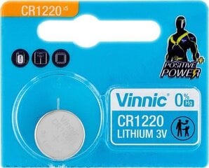 Litiumparisto Vinnic CR1220 hinta ja tiedot | Paristot | hobbyhall.fi