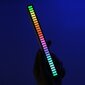 RGB-äänivaste USB LED monivärinen neonvalo, musta hinta ja tiedot | Juhlakoristeet | hobbyhall.fi