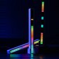 RGB-äänivaste USB LED monivärinen neonvalo, musta hinta ja tiedot | Juhlakoristeet | hobbyhall.fi