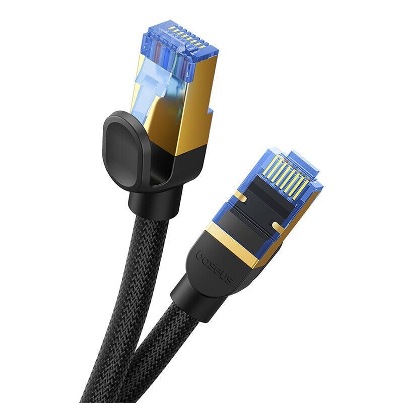 Nopea LAN-verkkokaapeli RJ45 Cat.7 10Gbps punottu 10m, musta hinta ja tiedot | Astiat | hobbyhall.fi