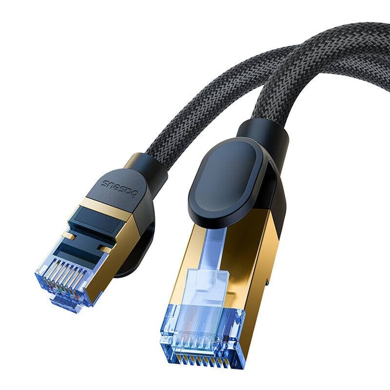 Nopea LAN-verkkokaapeli RJ45 Cat.7 10Gbps punottu 10m, musta hinta ja tiedot | Astiat | hobbyhall.fi