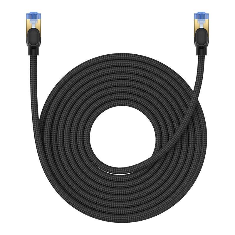 Nopea LAN-verkkokaapeli RJ45 Cat.7 10Gbps punottu 10m, musta hinta ja tiedot | Astiat | hobbyhall.fi