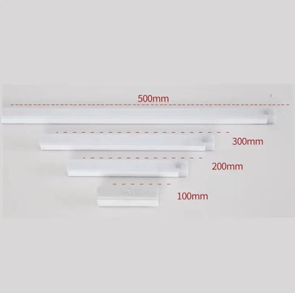 Langaton LED-lamppu liiketunnistimella, 30 cm hinta ja tiedot | Upotettavat valaisimet ja LED-valaisimet | hobbyhall.fi