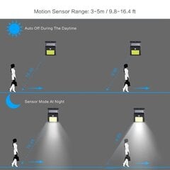 LED aurinkovalo liiketunnistimella DayBetter, 2 kpl. hinta ja tiedot | Puutarha- ja ulkovalot | hobbyhall.fi