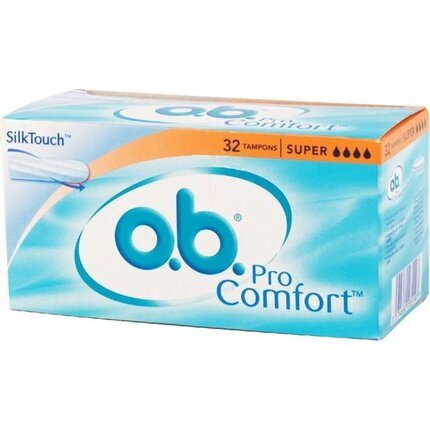 Tamponit O.b. ProComfort Super, 32 kpl hinta ja tiedot | Intiimipesutuotteet | hobbyhall.fi