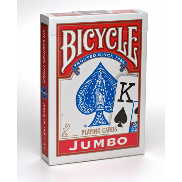 Bicycle Jumbo Rider Back pelikortit, sininen/punainen hinta ja tiedot | Korttipelit, pokeri | hobbyhall.fi