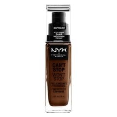 Täysin peittävä meikkivoide Nyx Deep Walnut, 30 ml hinta ja tiedot | Meikkivoiteet ja puuterit | hobbyhall.fi