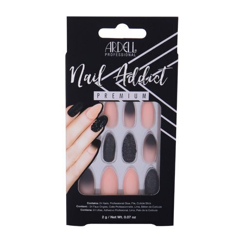 keinokynnet ardell nail addict premium set musta stud & pink ombre - tekokynsisarja hinta ja tiedot | Manikyyri- ja pedikyyritarvikkeet | hobbyhall.fi