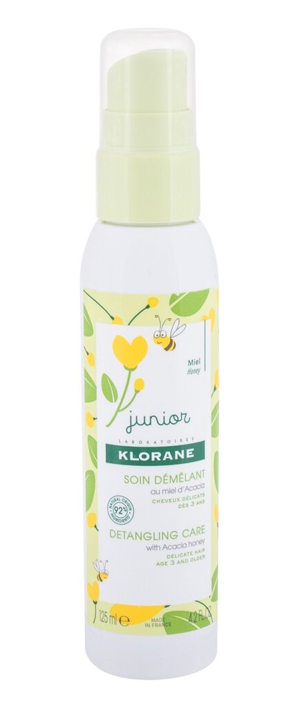 klorane junior detangling care spray hoitoaine, 125 ml hinta ja tiedot | Hoitoaineet | hobbyhall.fi