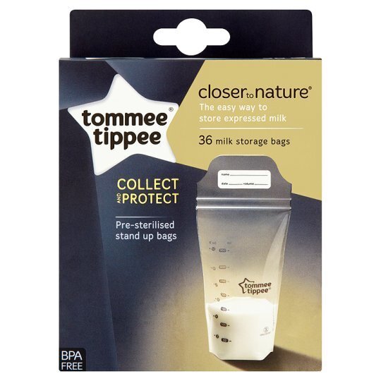 Äidinmaidon säilytyspussit Tommee Tippee Closer to Nature, 42302241 hinta ja tiedot | Vauvan ja lasten astiat | hobbyhall.fi