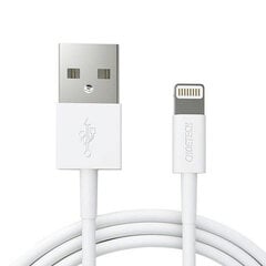 USB-A - Lightning kaapeli, 1,8m, valkoinen hinta ja tiedot | Puhelinkaapelit | hobbyhall.fi