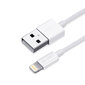 USB-A - Lightning kaapeli, 1,8m, valkoinen hinta ja tiedot | Puhelinkaapelit | hobbyhall.fi