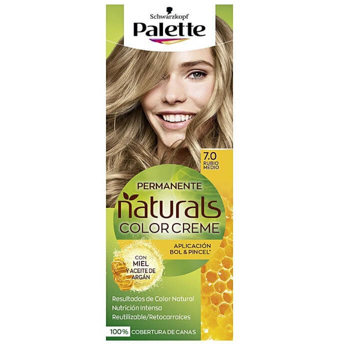 hiusten väri schwarzkopf paletti naturals väri creme 7 0 keskikokoinen blondi hinta ja tiedot | Hiusvärit | hobbyhall.fi