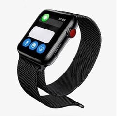 Apple Watch 44mm / 42mm Strap Elegant Milanese Black vaihtoranneke Devia hinta ja tiedot | Älykellojen ja aktiivisuusrannekkeiden lisätarvikkeet | hobbyhall.fi