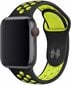 Apple Watch 40mm / 38mm Strap Deluxe Sport vaihtoranneke Devia - Yellow hinta ja tiedot | Älykellojen ja aktiivisuusrannekkeiden lisätarvikkeet | hobbyhall.fi