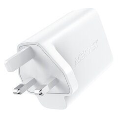 Kaksinkertainen USB-C PD 50W GaN laturi UK-pistokkeella, musta hinta ja tiedot | Puhelimen laturit | hobbyhall.fi