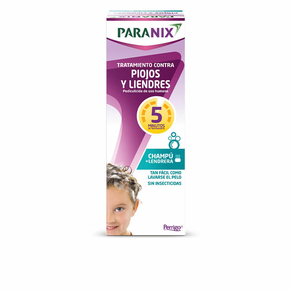 Paranix shampoo täitä ja saivareita vastaan, 200 ml, kammalla hinta ja tiedot | Hiusnaamiot, öljyt ja seerumit | hobbyhall.fi