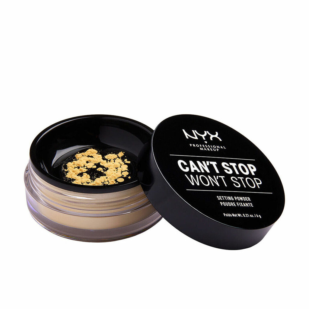 Banaanijauhe NYX Can't Stop Won't Stop, 6 g hinta ja tiedot | Meikkivoiteet ja puuterit | hobbyhall.fi