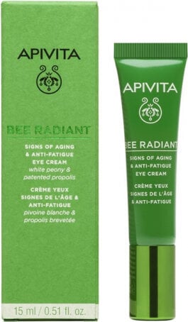 apivita bee radiant anti-ageing eyes kiinteyttävä silmänympärysvoide, 15ml hinta ja tiedot | Silmänympärysvoiteet ja seerumit | hobbyhall.fi