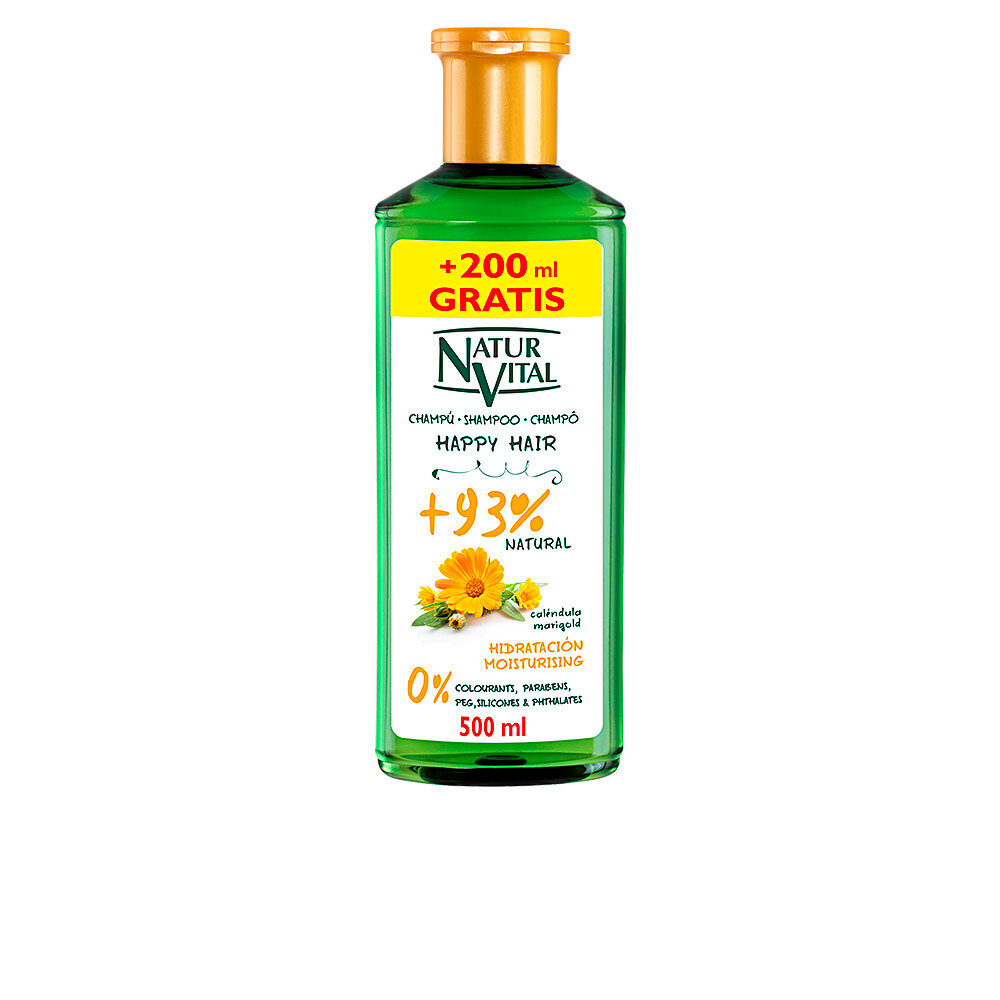 ravitseva shampoo happy hair naturaleza y vida, 500 ml hinta ja tiedot | Shampoot | hobbyhall.fi