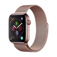 Kellon ranneke Devia Elegant Milanese Apple Watch 38/40 mm, vaaleanpunainen kulta hinta ja tiedot | Älykellojen ja aktiivisuusrannekkeiden lisätarvikkeet | hobbyhall.fi