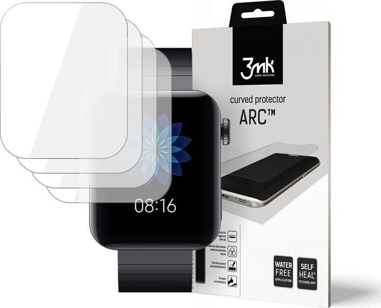 LCD-näytön suojakalvo 3MK Watch ARC Xiaomi Amazfit GTS 2 3kpl hinta ja tiedot | Älykellojen ja aktiivisuusrannekkeiden lisätarvikkeet | hobbyhall.fi