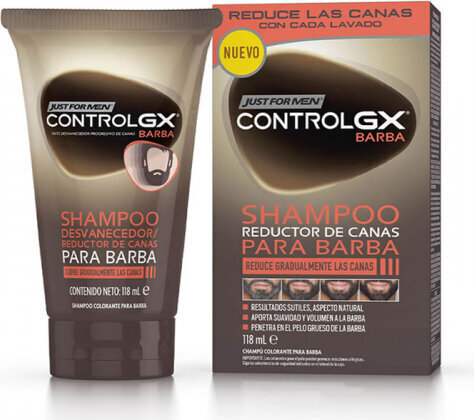 parta shampoo just for men champú control gx barbe, 118ml hinta ja tiedot | Parranajo ja karvanpoisto | hobbyhall.fi