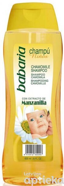 shampoo kamomillauutteella babaria lapsille, 600 ml hinta ja tiedot | Shampoot | hobbyhall.fi