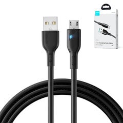 USB - microUSB kaapeli LED-valolla, 2m, musta hinta ja tiedot | Puhelinkaapelit | hobbyhall.fi